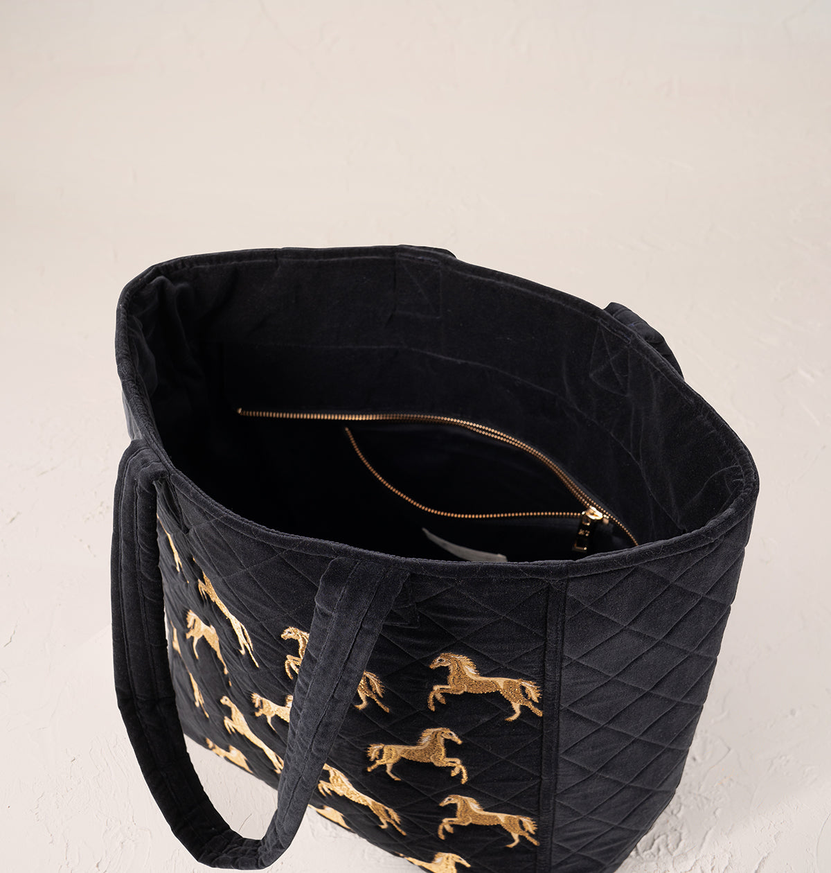 Wild Horses Velvet Tote