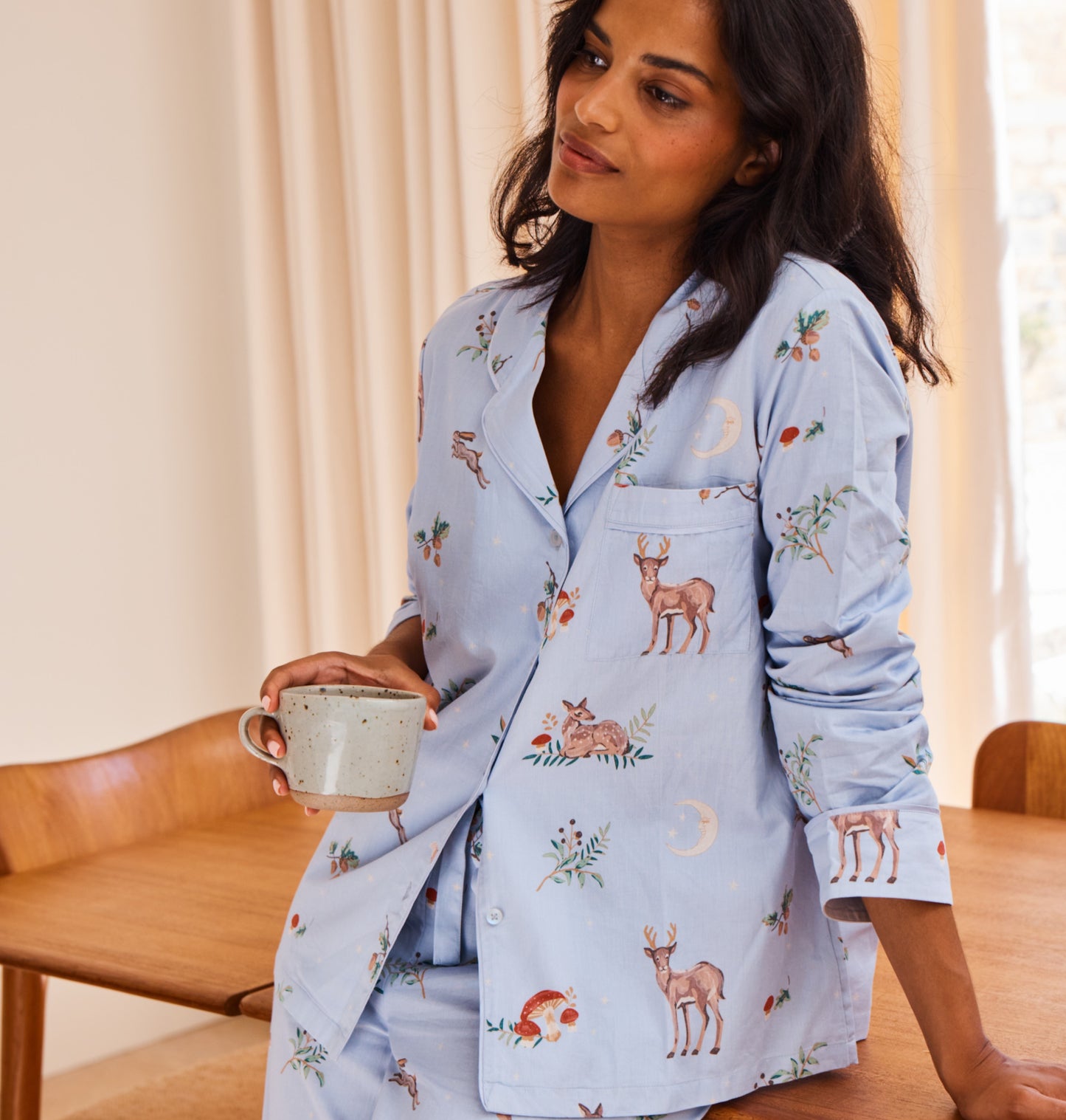 Cotton Sateen Enchanted Woodland Pajamas