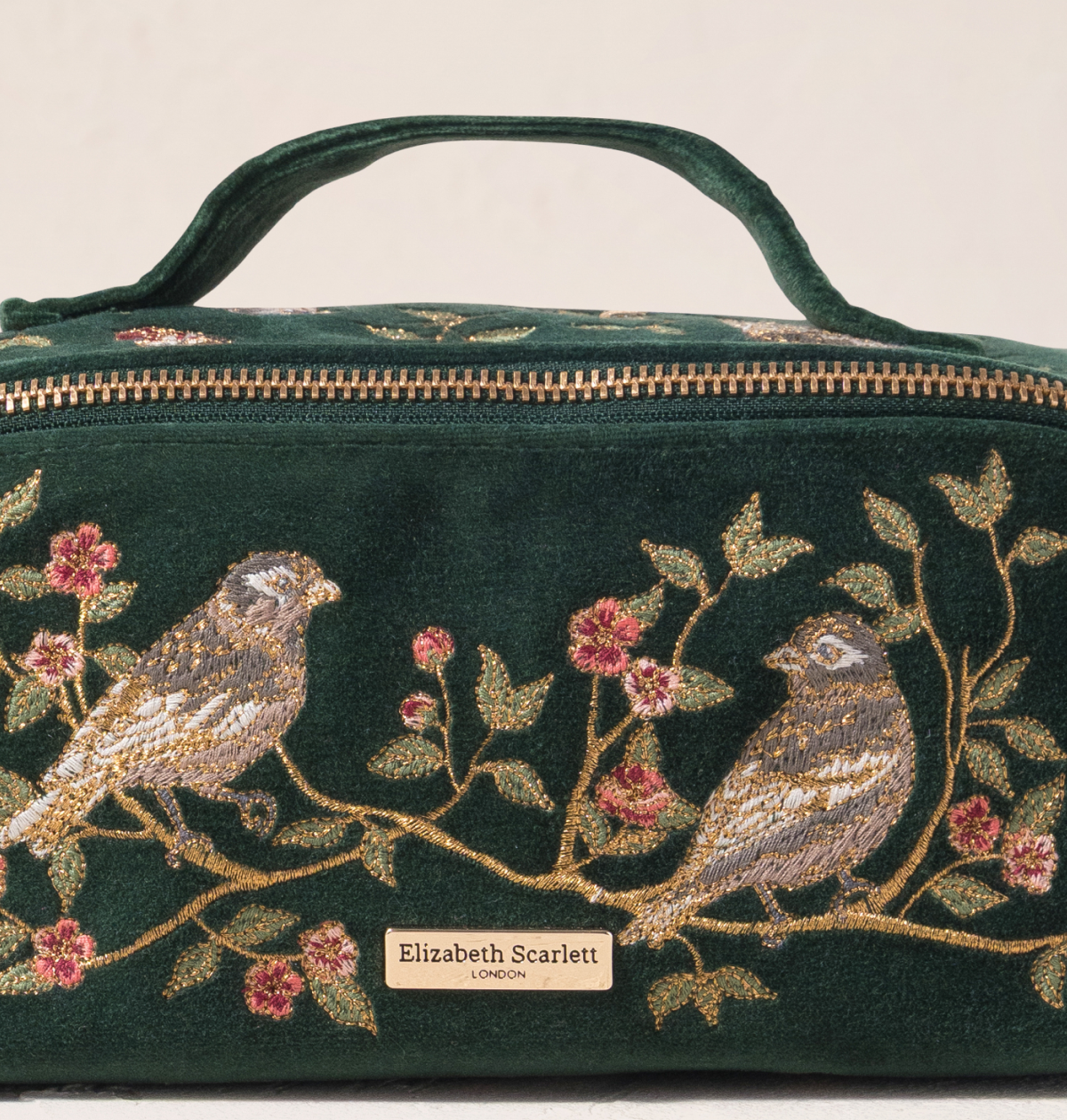 Songbirds Secret Garden Open Flat Makeup Bag