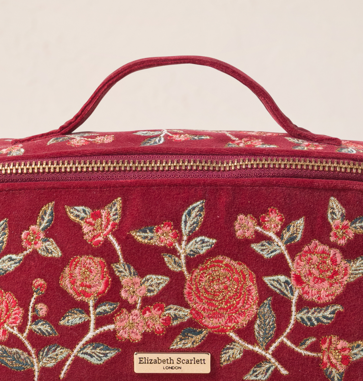 Camellia Romance Open Flat Makeup Bag