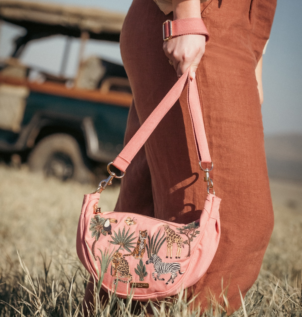 World Wildlife Canvas Crossbody Sling Bag