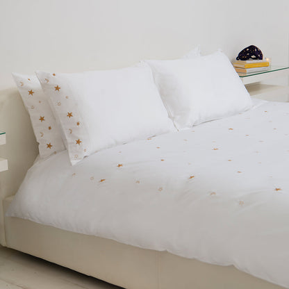 Soft Cotton Sateen Bed Linen Made Constellations Pillowcase: Elizabeth Scarlett 2