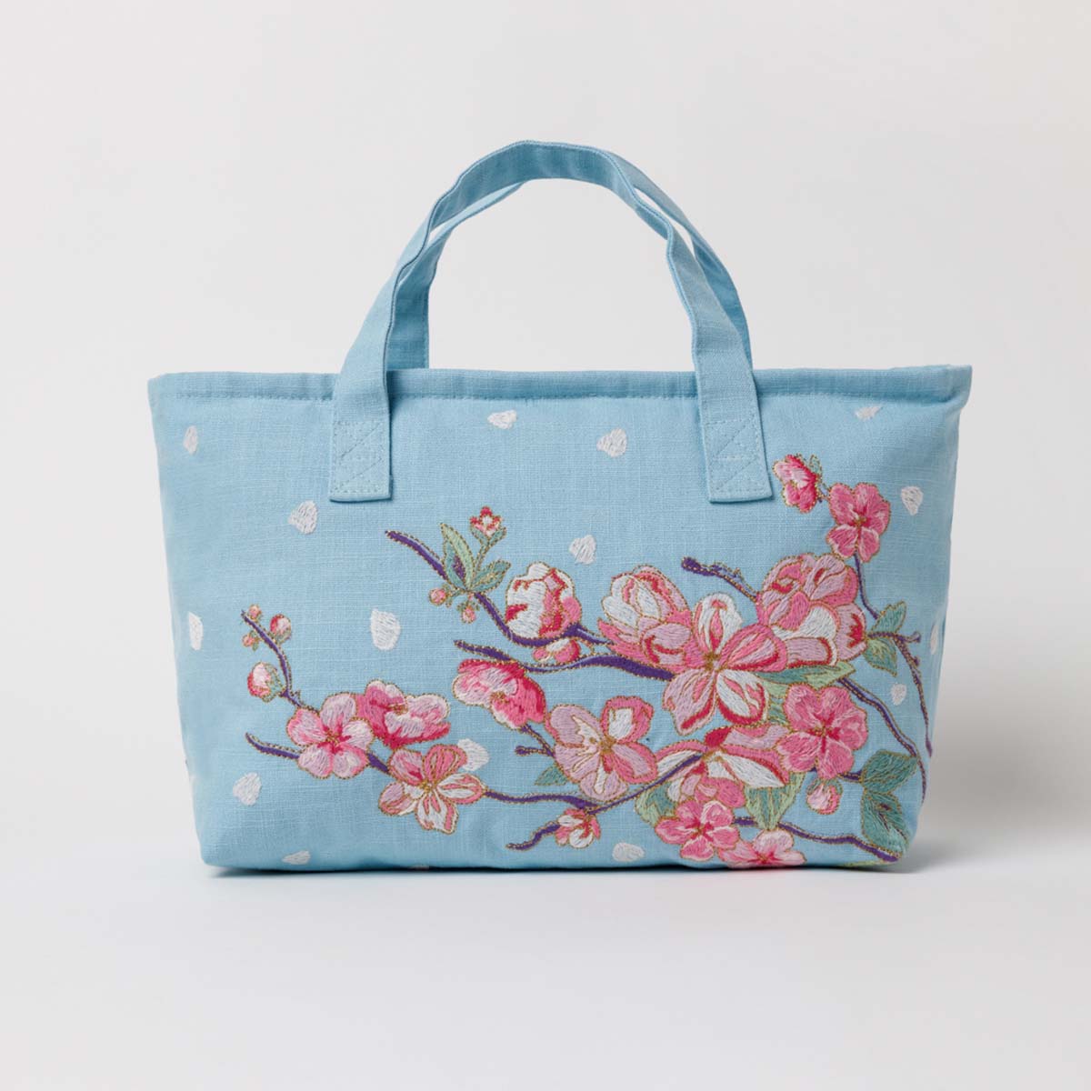 Embroidered Cherry Blossom Day Bag | Elizabeth Scarlett