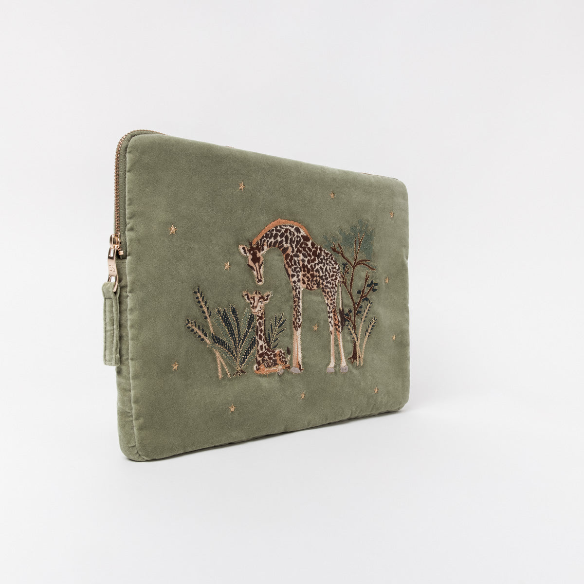 Giraffe Mother & Baby Laptop Case Small
