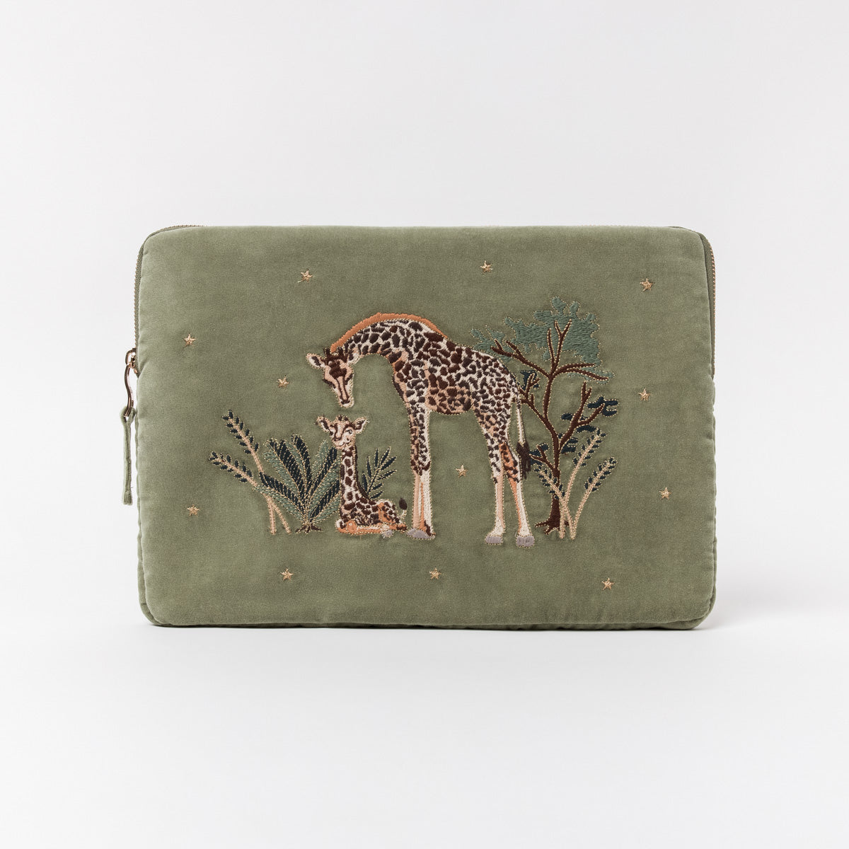 Giraffe Mother & Baby Laptop Case Small