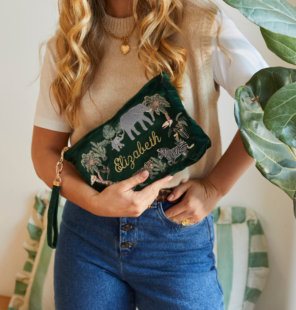Safari Full Name Everyday Pouch – Elizabeth Scarlett Safari Full Name Everyday Pouch – Elizabeth Scarlett