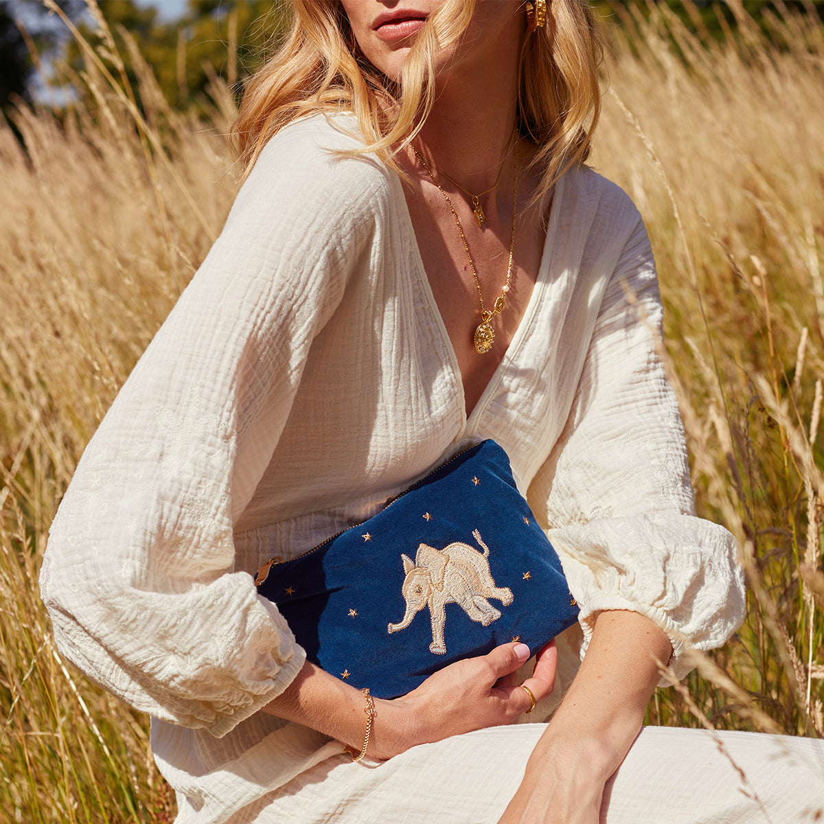 Baby Elephant Conservation Mini Pouch