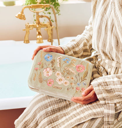 Pressed Flowers Hanging Wash Bag