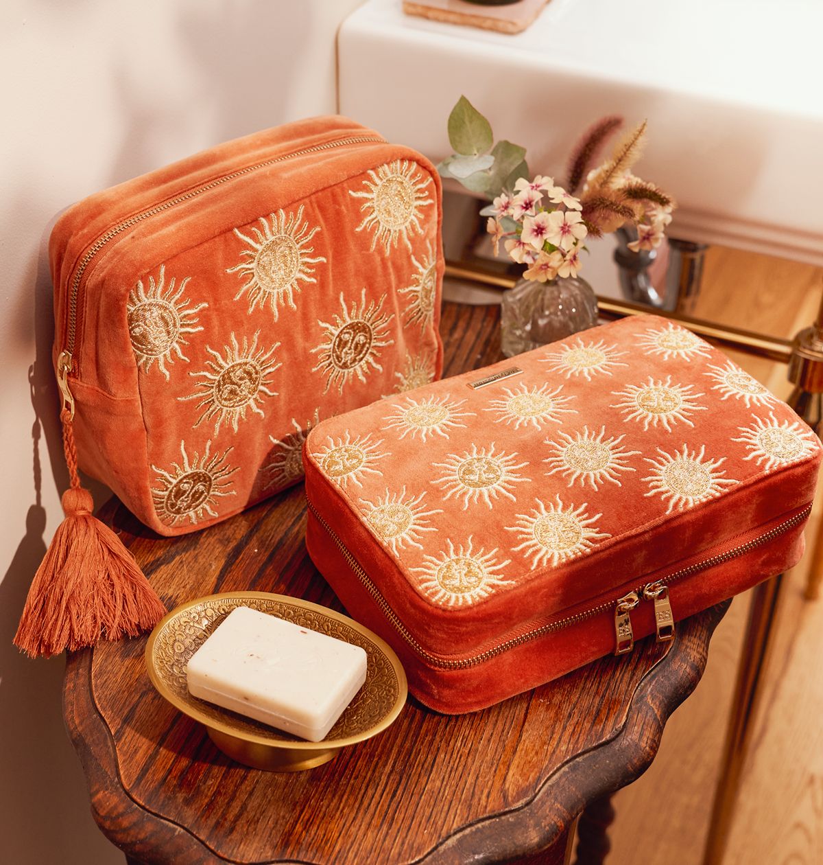 Sun Goddess Hanging Wash Bag