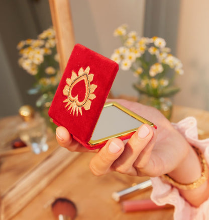 Enchanted Heart Compact Mirror