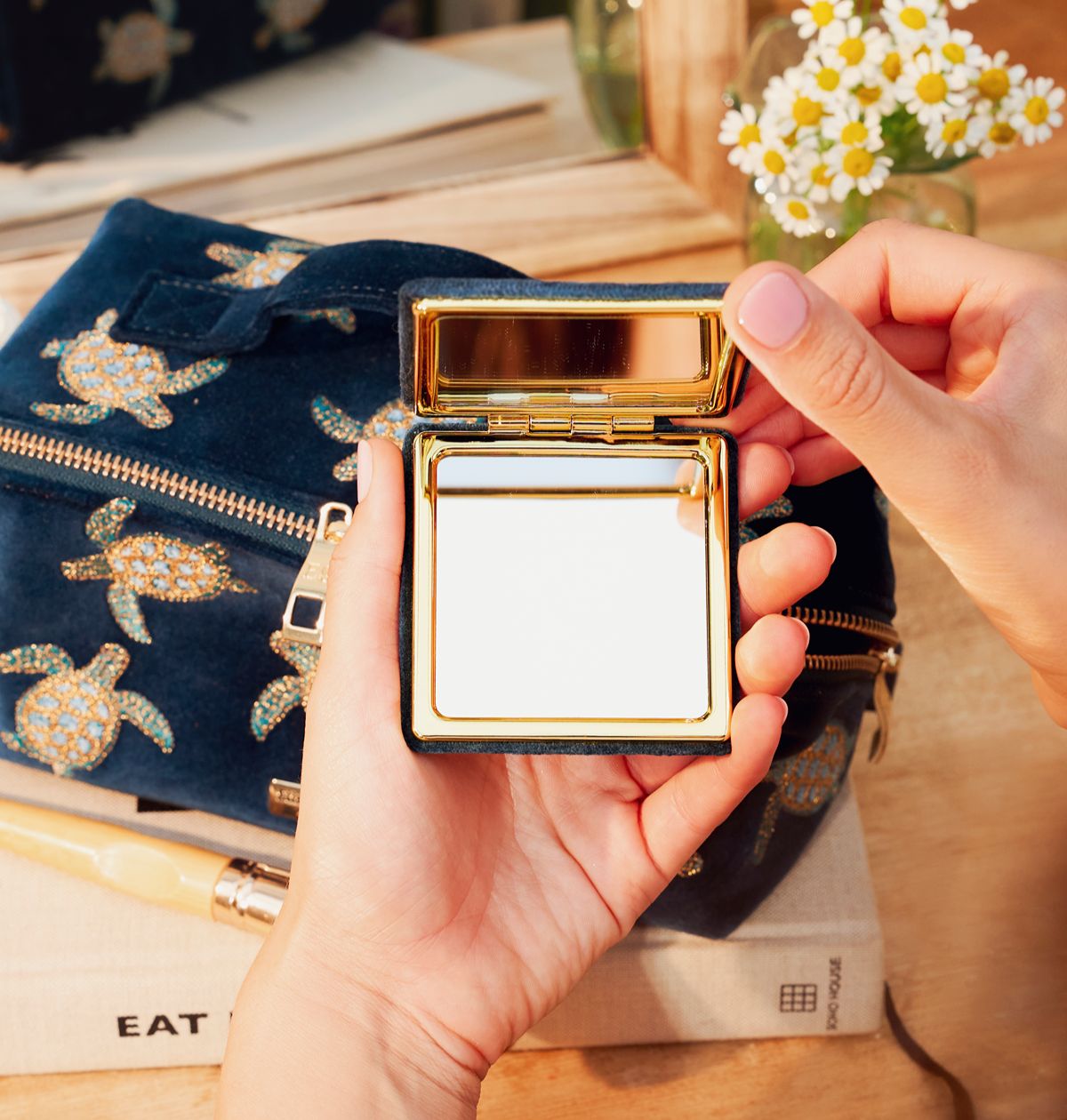Turtle Conservation Compact Mirror