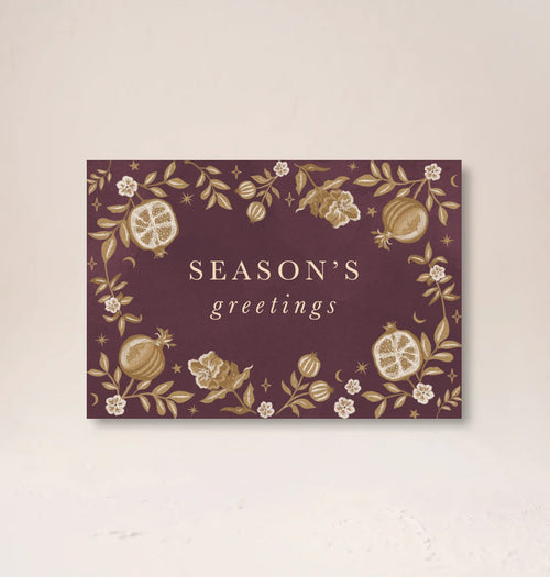 Season's Greetings Pomegranate