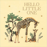 Giraffe New Baby Card