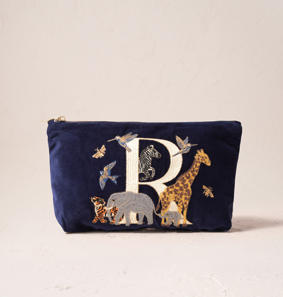 Alphabet Navy Everyday Pouch – Elizabeth Scarlett