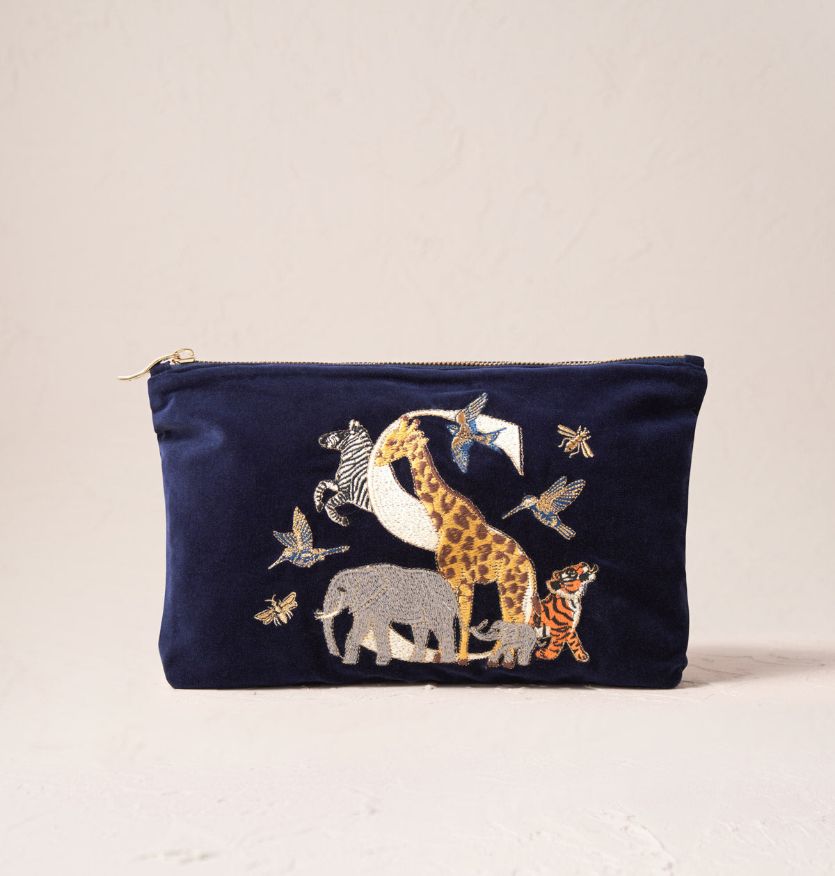 Alphabet Navy Everyday Pouch – Elizabeth Scarlett