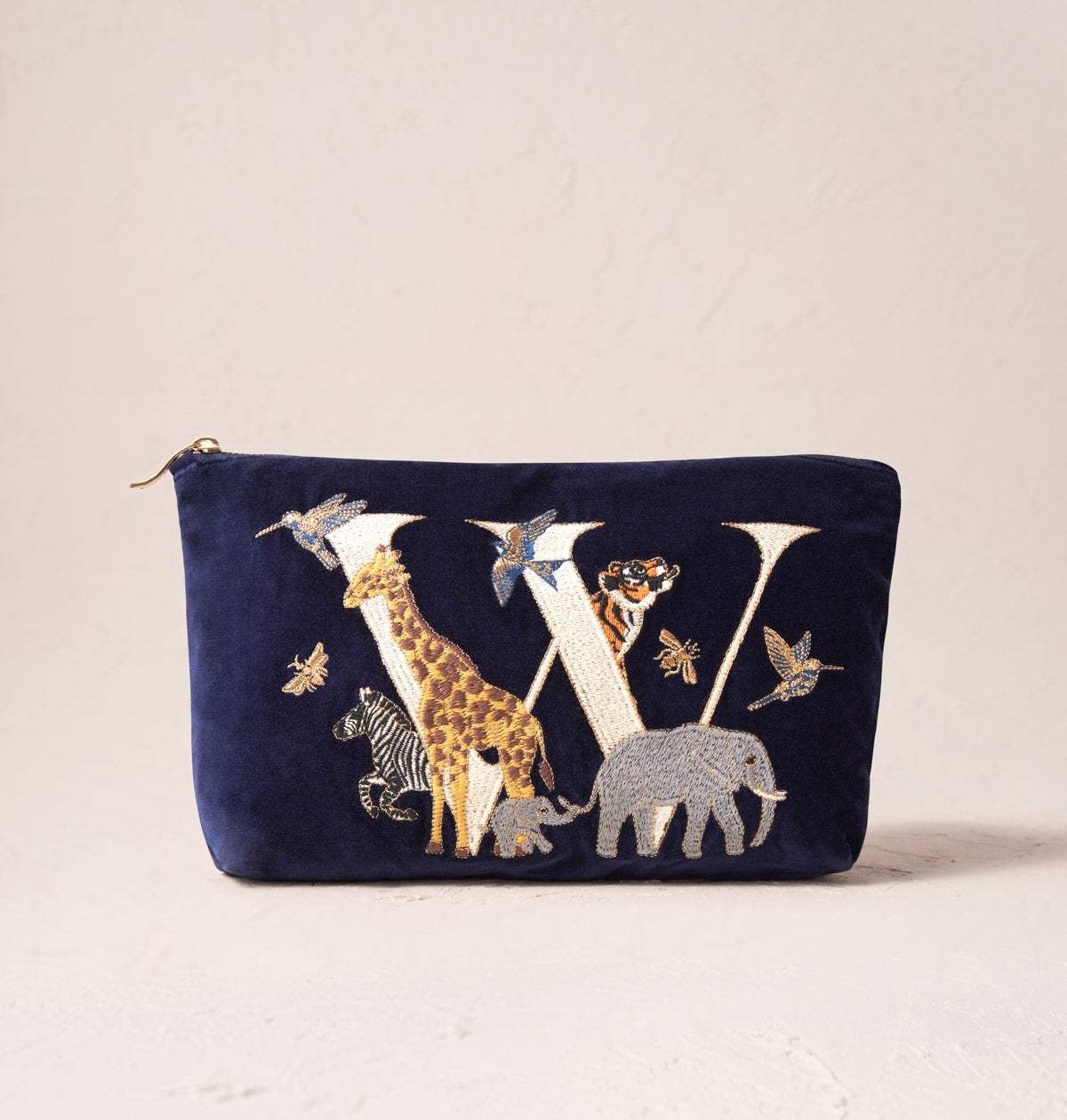 Alphabet Navy Everyday Pouch – Elizabeth Scarlett