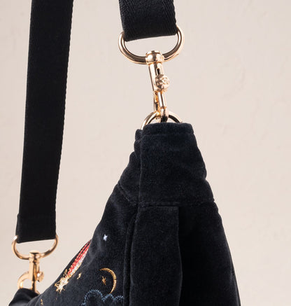 Aurora Lights Velvet Crossbody Sling Bag