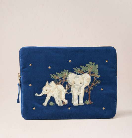 Baby Elephant Conservation Laptop Case Small