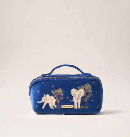 Baby Elephant Conservation Open Flat Makeup Bag