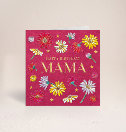 Floral Mama Birthday Card
