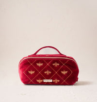 Bee Trellis Open Flat Makeup Bag
