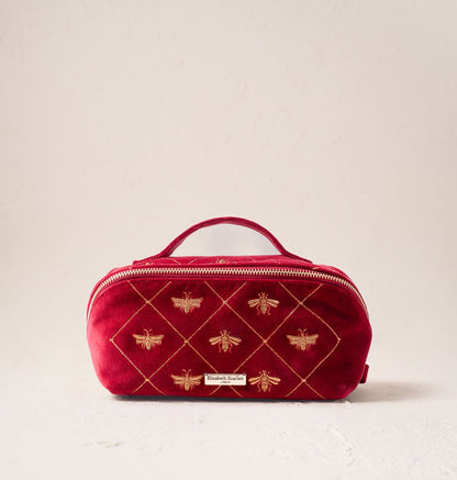 Bee Trellis Open Flat Makeup Bag