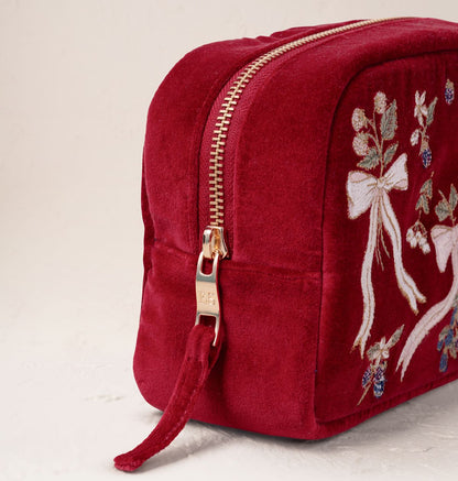 Berries & Bows Makeup Bag