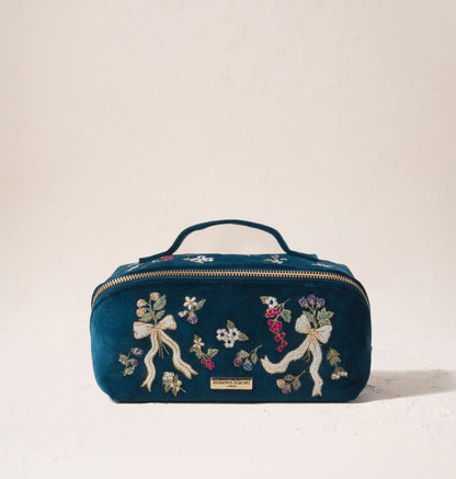 Berries & Bows Open Flat Makeup Bag
