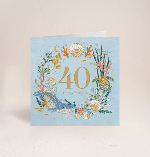 World Ocean 40th Birthday Card