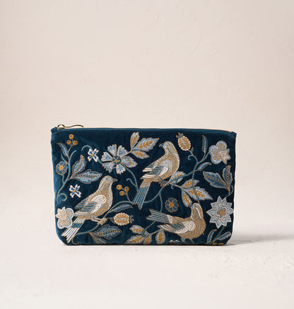 Botanical Birds Everyday Pouch