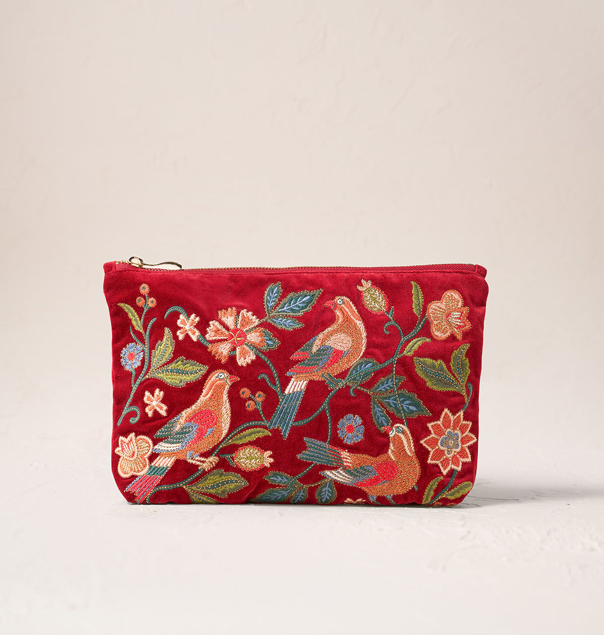 Botanical Birds Everyday Pouch