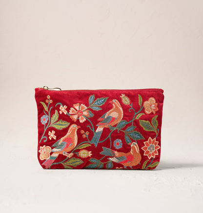 Botanical Birds Everyday Pouch
