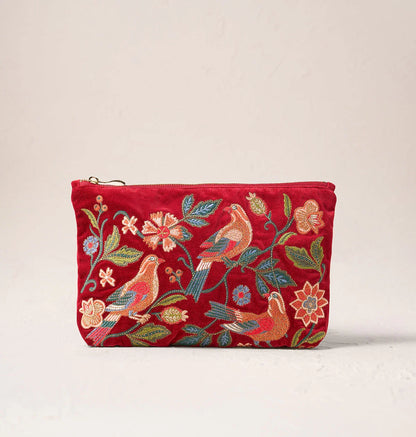 Botanical Birds Everyday Pouch