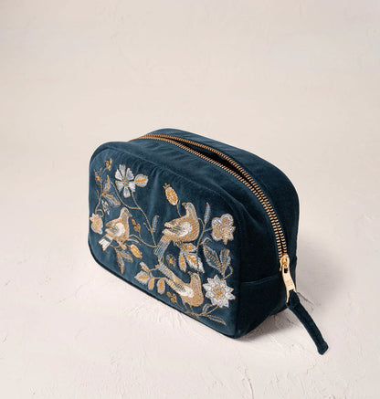 Botanical Birds Makeup Bag