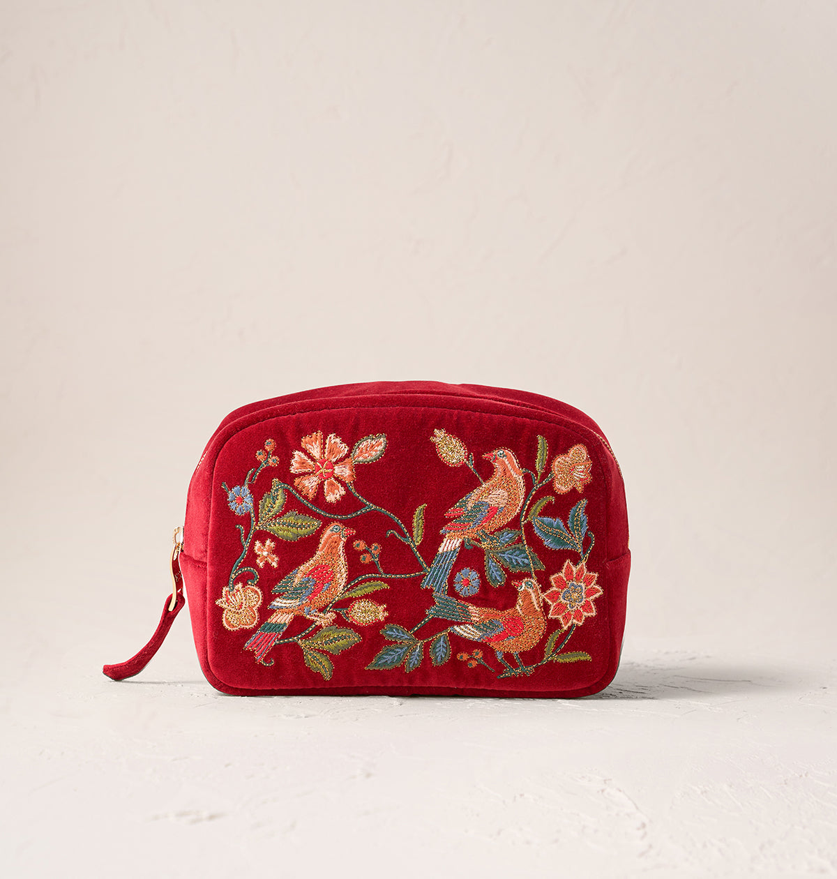 Botanical Birds Makeup Bag