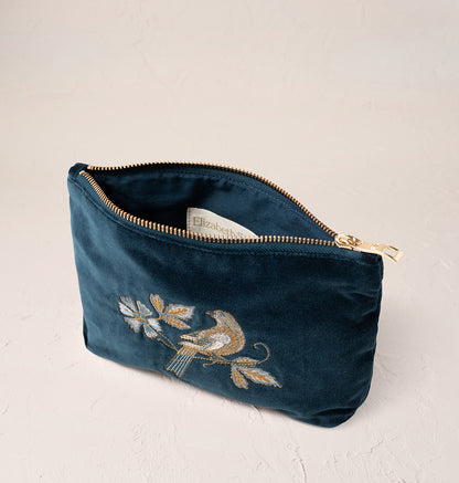 Botanical Birds Mini Pouch