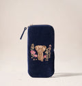 Botanical Elephant Velvet Glasses Case