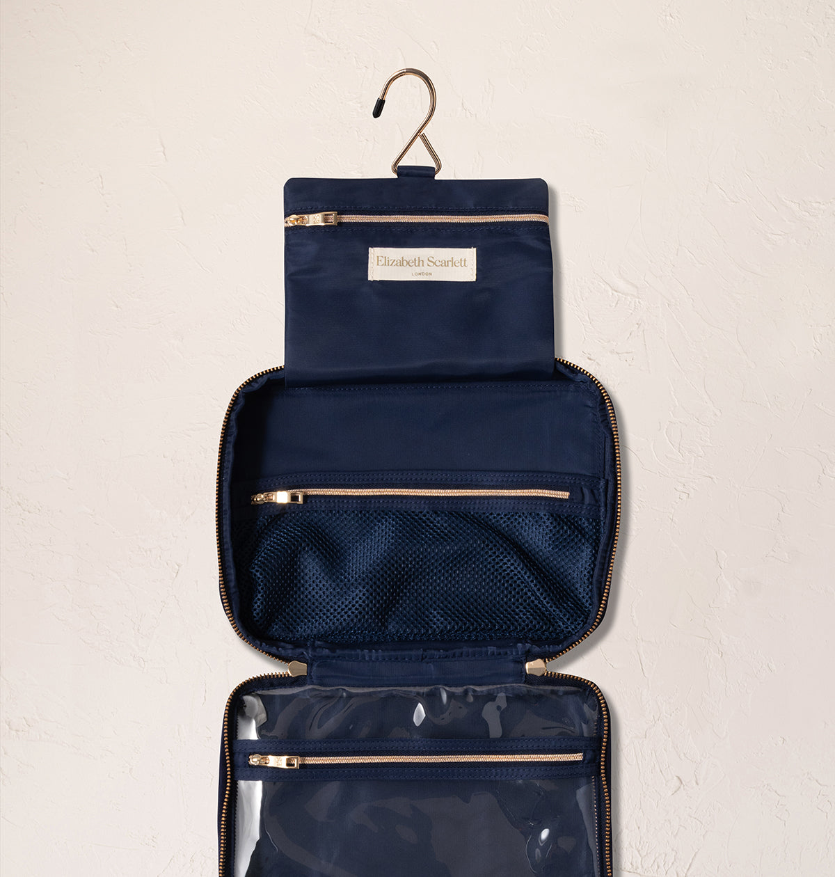Botanical Elephant Hanging Wash Bag
