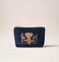 Botanical Elephant Velvet Mini Pouch