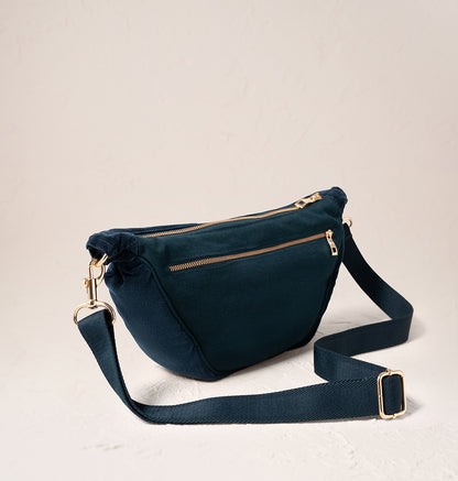 Botanical Garden Velvet Crossbody Sling Bag