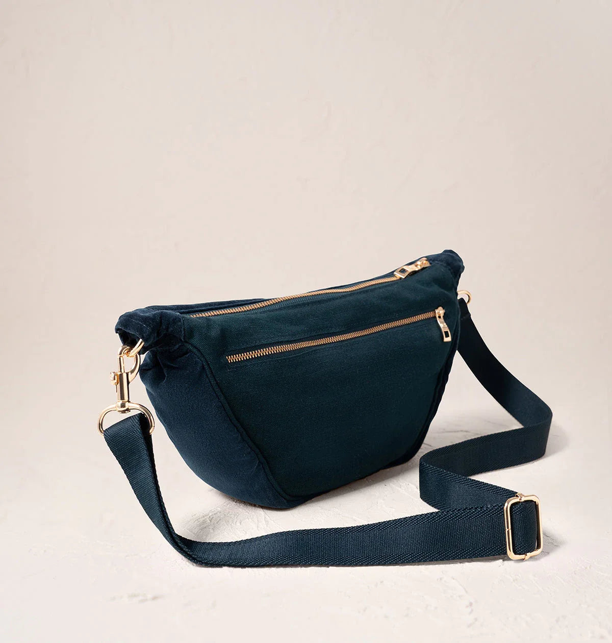 Botanical Garden Velvet Crossbody Sling Bag