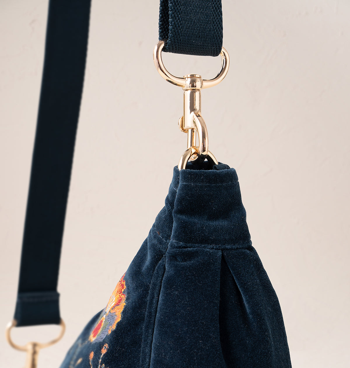 Botanical Garden Velvet Crossbody Sling Bag