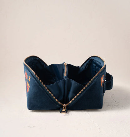 Botanical Garden Open Flat Makeup Bag