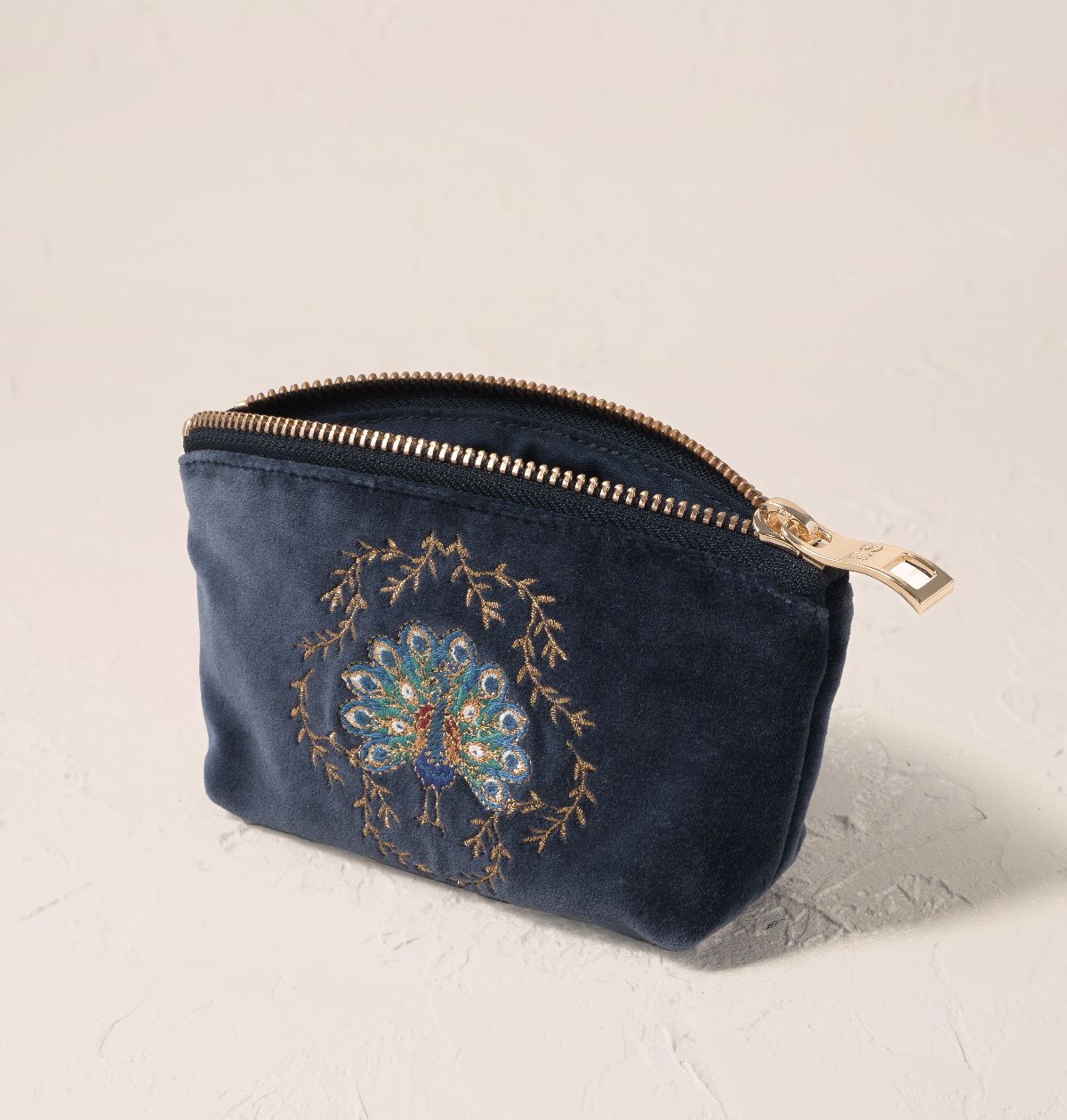 Botanical Peacock Coin Purse