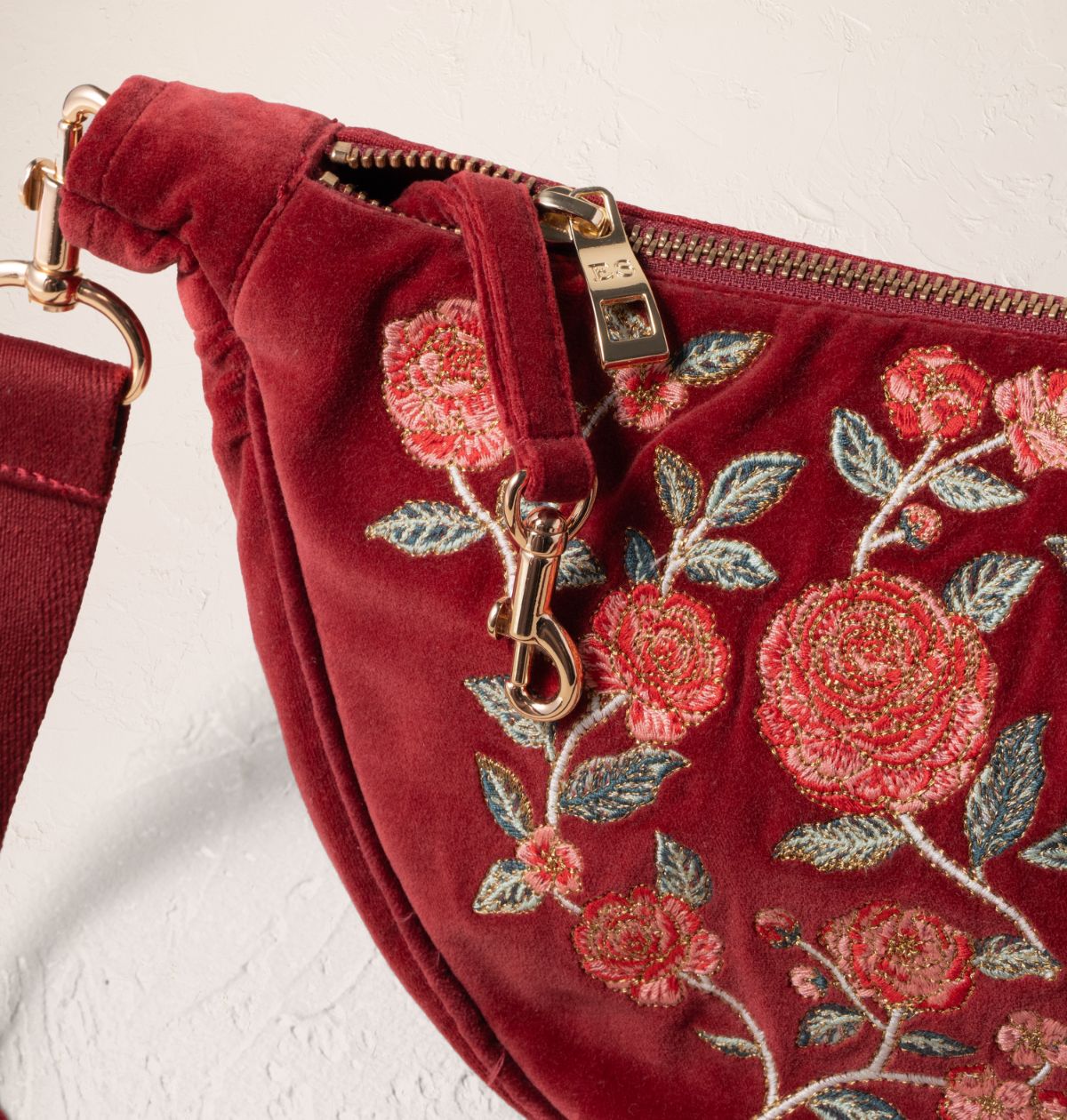 Camellia Romance Crossbody Sling Bag