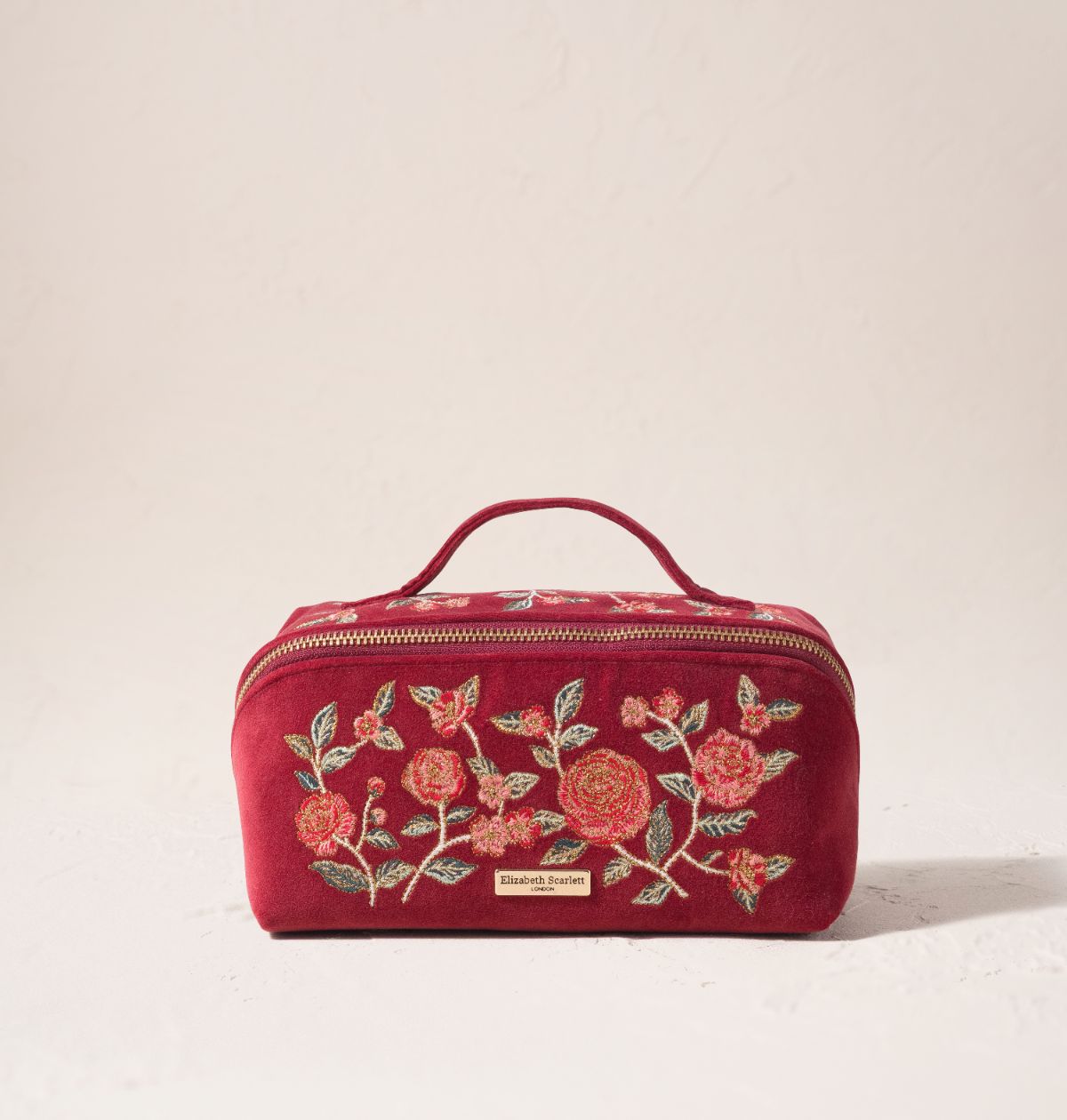Camellia Romance Open Flat Makeup Bag