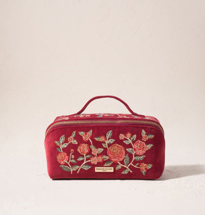 Camellia Romance Open Flat Makeup Bag