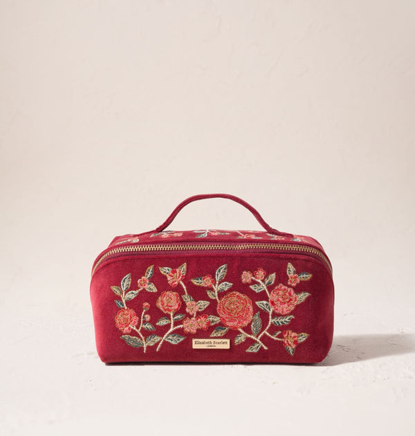 Camellia Romance Open Flat Makeup Bag