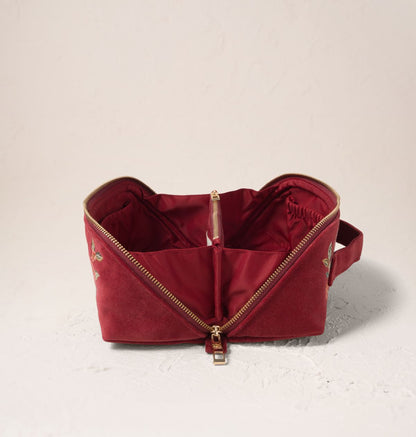 Camellia Romance Open Flat Makeup Bag