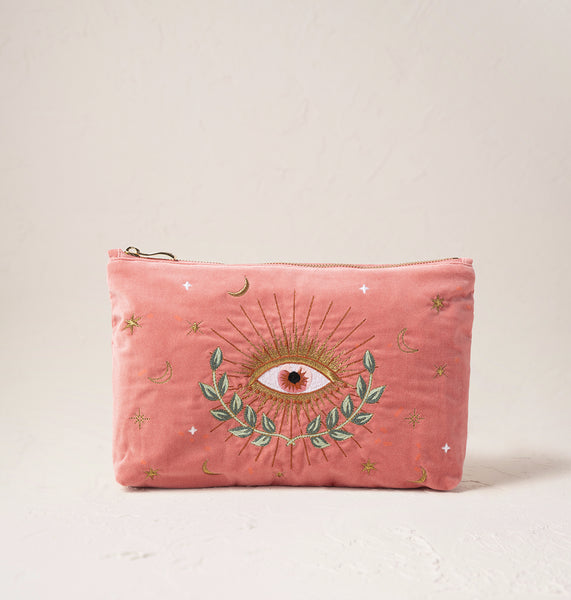 Elizabeth Scarlett  Celestial Eye ベルベット ポーチ Celestial Eye Everyday Pouch – Elizabeth Scarlett